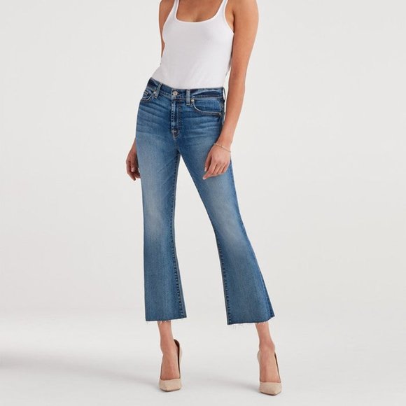 7 For All Mankind Denim - 7forallmankind high waist slim kick jeans